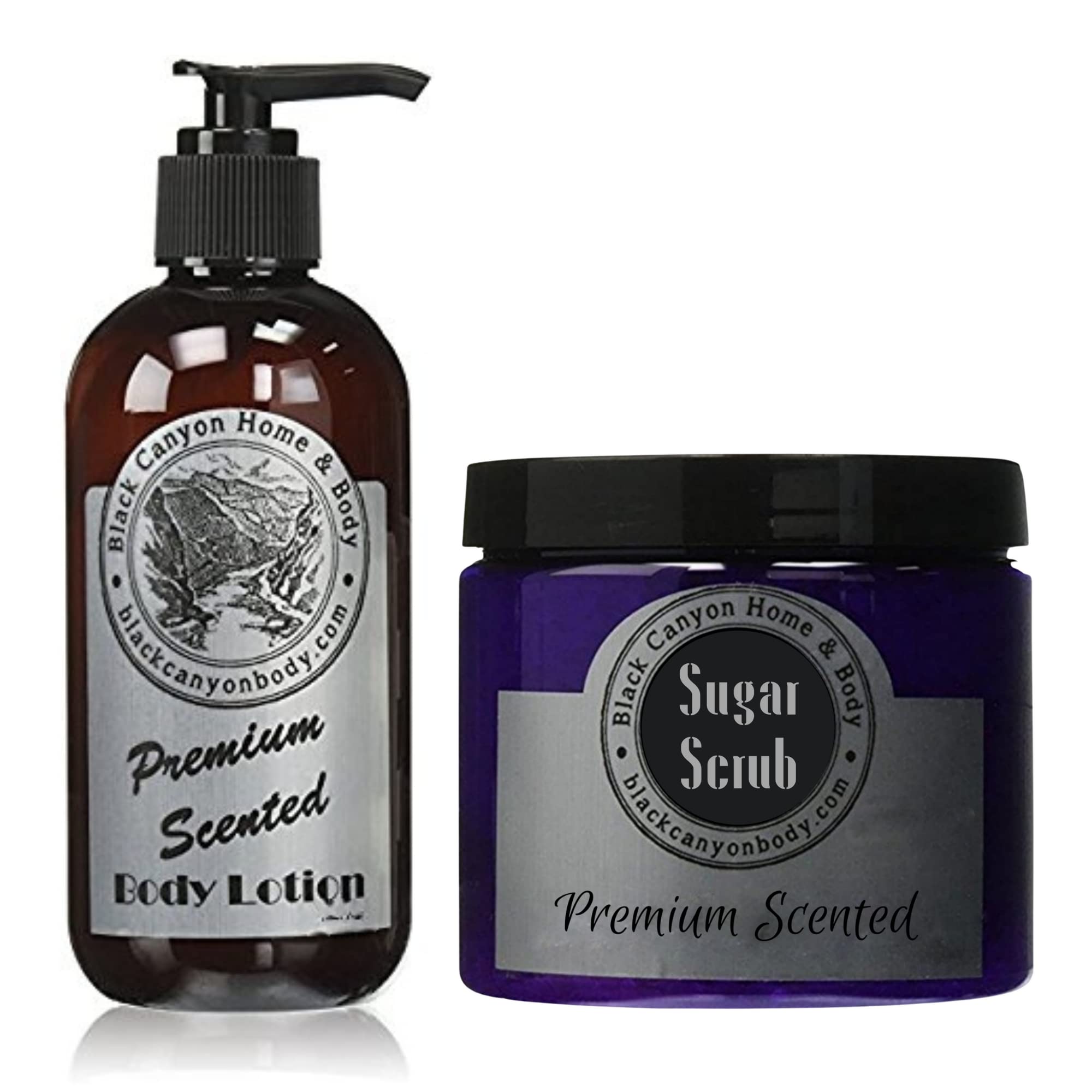 Black Canyon Lavender Rain Scented Body Lotion & Sugar Scrub Set - Moisturizing & Exfoliating for Soft Skin | Perfect for Spa Day & Self Care Routine