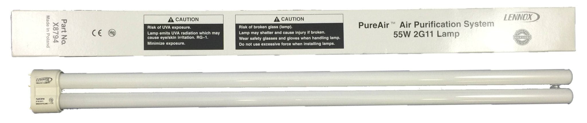 Lennox Healthy Climate X8794 PureAir UV Lamps - 1 Pack | UV Air Purifier Replacement Bulb for HVAC Systems | Improves Indoor Air Quality in Homes & Offices