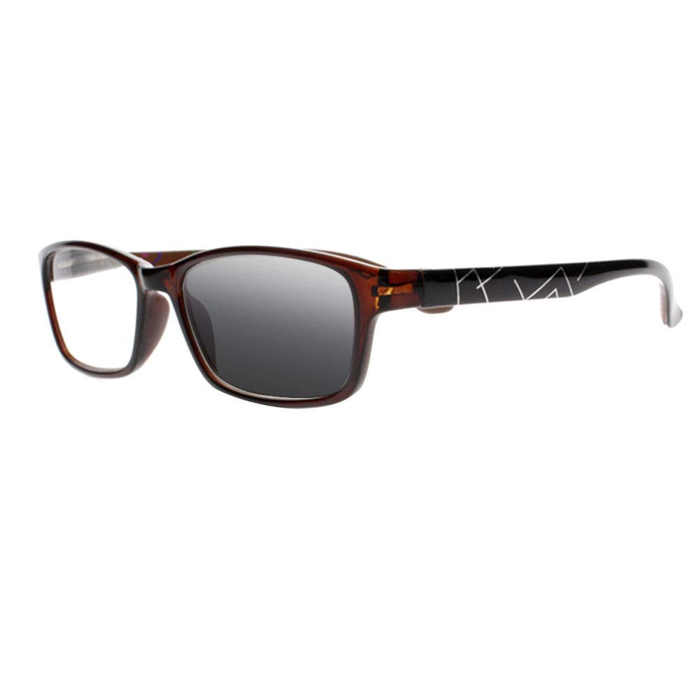 Photochromic Bifocal Reading Sunglasses for Men & Women - Indoor/Outdoor Use
