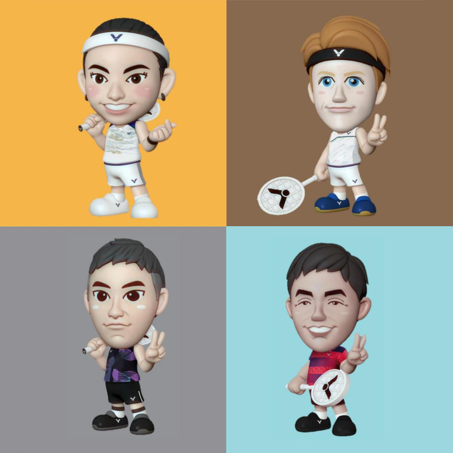 Victor Team Player Action Figures - Collectible Sports Figurines for Kids & Adults - Perfect for Display, Gifts, and Game Room Decor