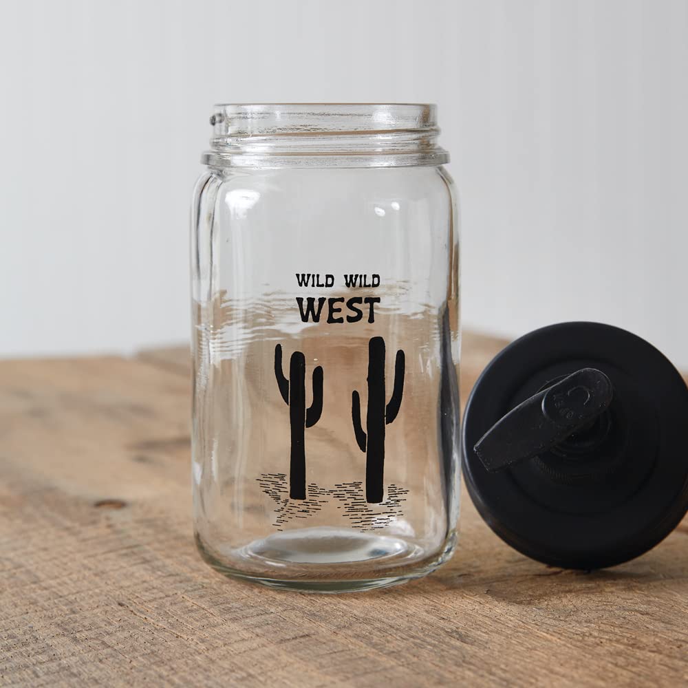 Wild West Soap Dispenser - 8 Inch Rustic Cowboy Theme Bathroom Decor for Western Home, Ranch, or Saloon Style Sink - Perfect for Kitchen, Bathroom, or Bar