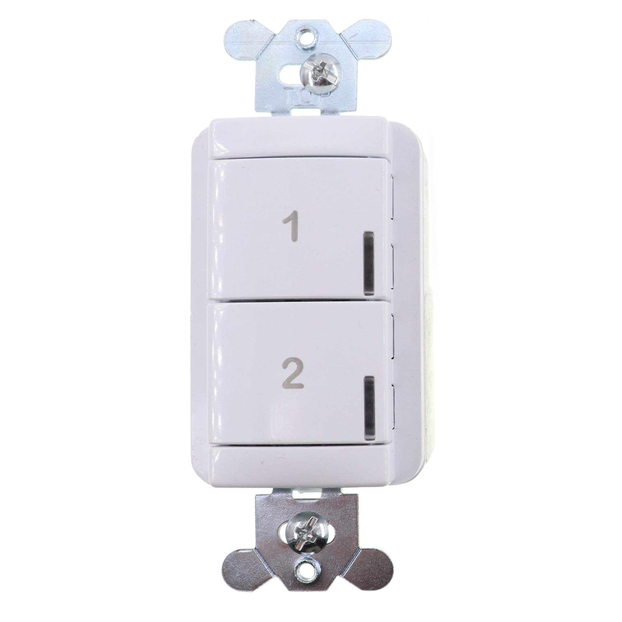 NPODM-2S-WH nLight Wallpod Push-Button Scene Control Switch - White | Smart Lighting Control for Homes & Offices | Easy Installation & Modern Design