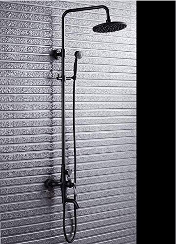 KaO0YaN Black Bronze Wall Mounted Shower Set - Premium Copper Shower Faucet for Modern Bathroom | Perfect for Spa-Like Experience & Luxurious Bathroom Upgrade