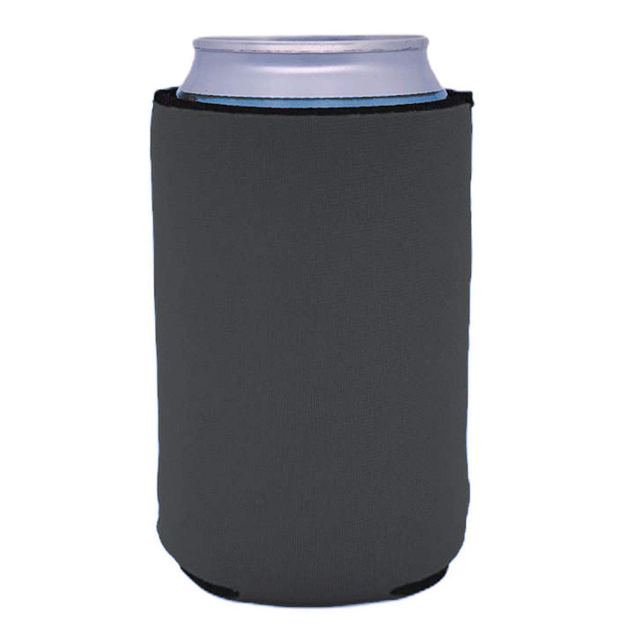 Premium Neoprene Collapsible Can Cooler - Insulated Beer & Soda Sleeve (1 Pack, Charcoal) - Perfect for Camping, BBQs, and Outdoor Parties