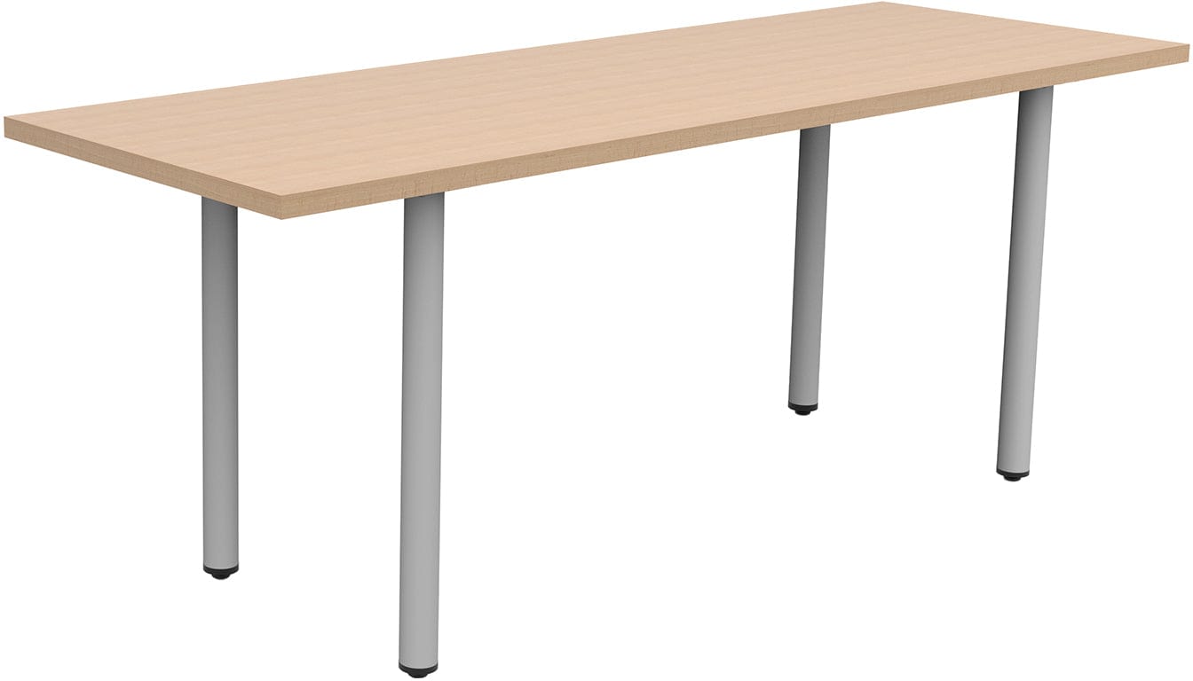 Safco JURNI 72 x 24 Multi-Purpose Table with Post Leg and Glides - Heavy Duty Work Table for Office, Classroom, Conference Room, and Home Use [JN7224NFXPGL]