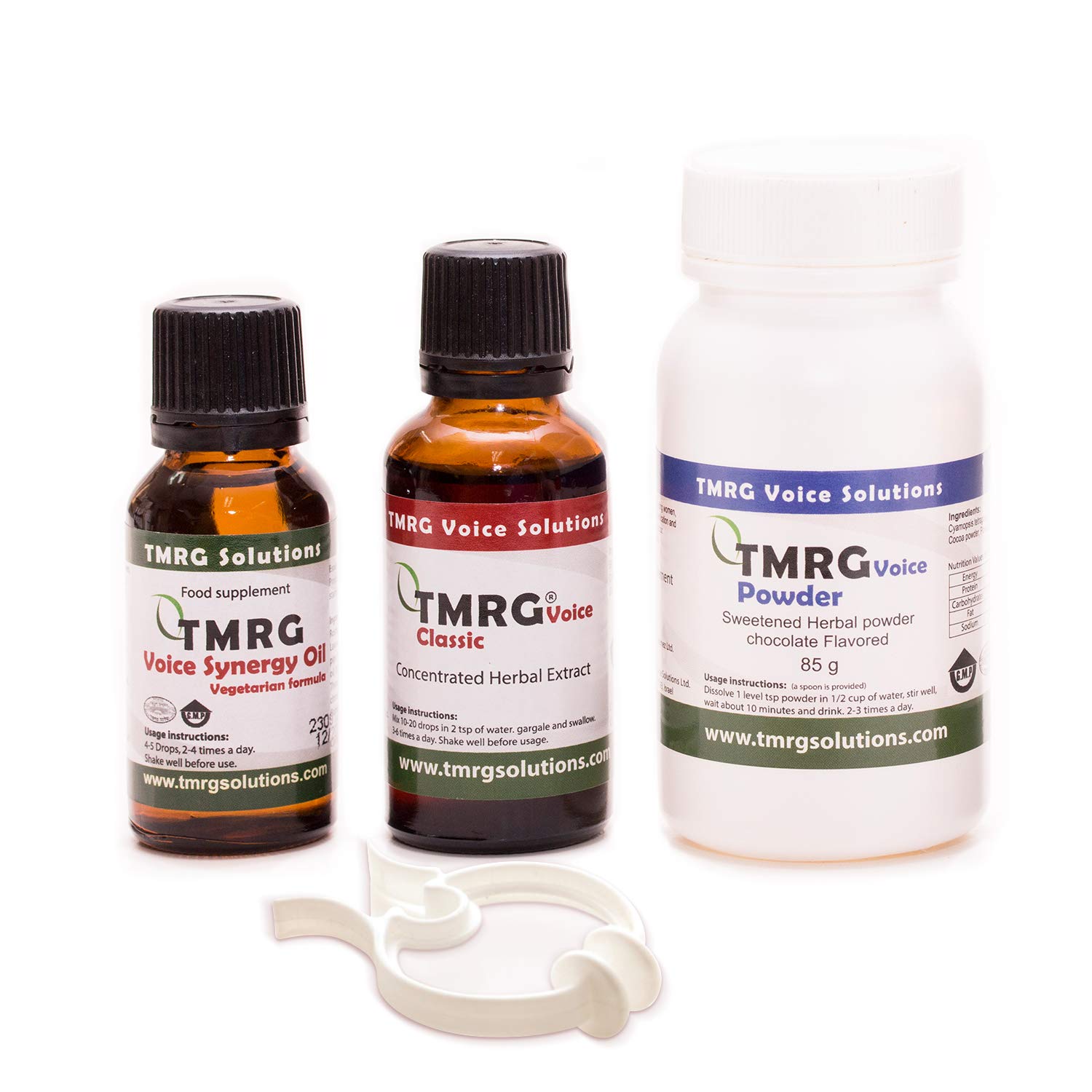 Professional Vocal Recovery Kit for Singers & Speakers - 30ml Herbal Voice Drops, 85g Voice Powder, 20ml Synergy Oil with Clip - Natural Remedy for Throat Soothing & Vocal Cord Repair - Perfect for Performances, Teaching, and Public Speaking