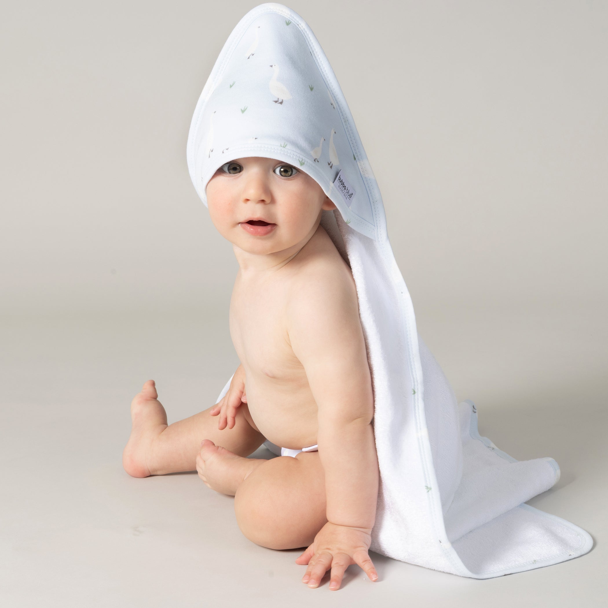 Premium 2-Pack Hooded Baby Towel Set - Soft Sky Blue & Almond for Newborns, Infants & Toddlers - Perfect for Bath Time, Swimming & Beach Outings