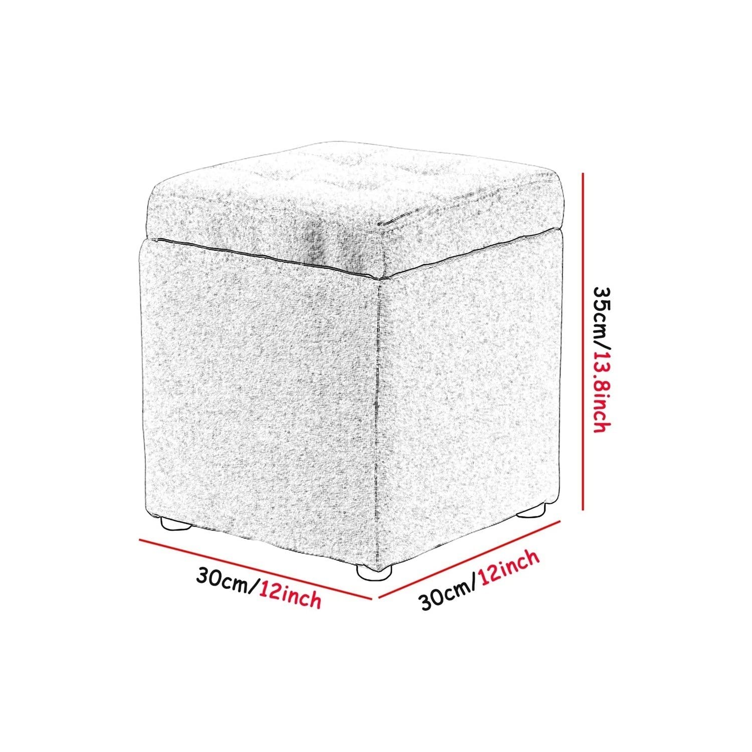 Multifunctional Storage Ottoman with Flip Top - Square Shoe Stool, Foot Rest & Toy Organizer for Living Room, Bedroom | Space-Saving Furniture (Purple) - Perfect for Small Spaces, Nursery Storage & Entryway Seating