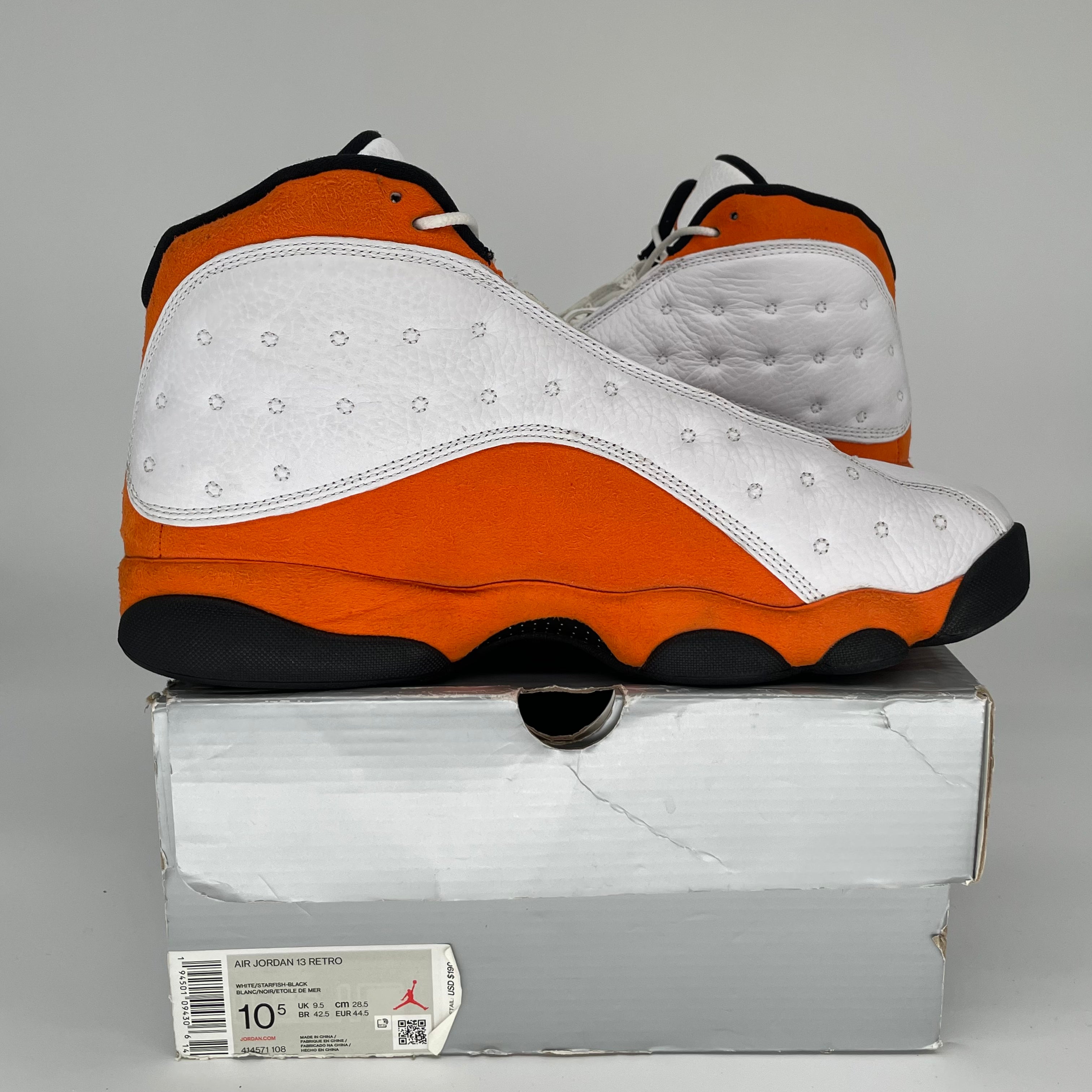 Original Title: AIR JORDAN 13 STARFISH SIZE 10.5 414571 108   Optimized Title: **Air Jordan 13 Retro 