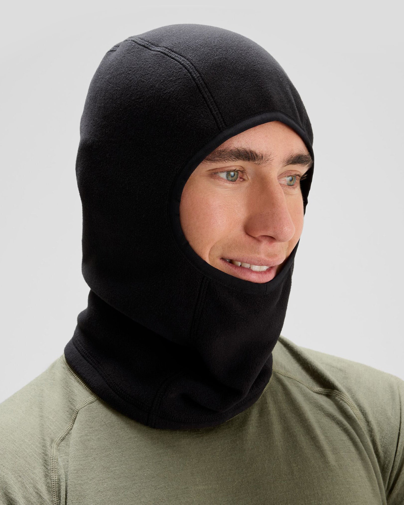 Ridge 100 PrimaLoft® Bio Fleece Balaclava - Black | Winter Face Mask for Skiing, Snowboarding & Outdoor Activities