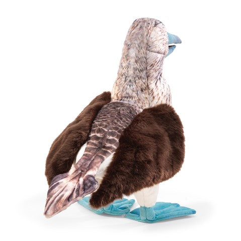 Folkmanis Blue Footed Booby Hand Puppet - Realistic Bird Puppet Toy for Kids, Storytelling & Educational Play - Perfect for Classroom, Theater & Imaginative Playtime