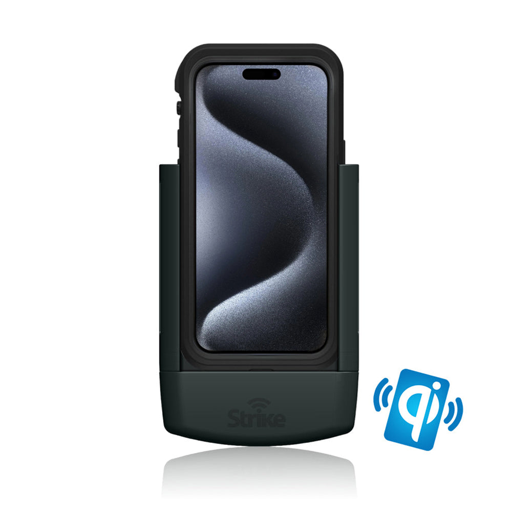 iPhone 15 Pro Wireless Car Phone Holder - Compatible with OtterBox Fre Case - Hands-Free Charging Mount for Safe Driving & Navigation