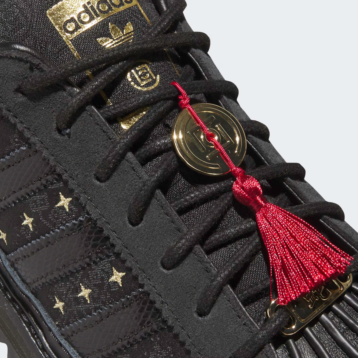 CLOT X ADIDAS SUPERSTAR Lunar New Year Limited Edition Sneakers - Men's Streetwear Fashion Shoes for Casual Wear & Sneaker Collection