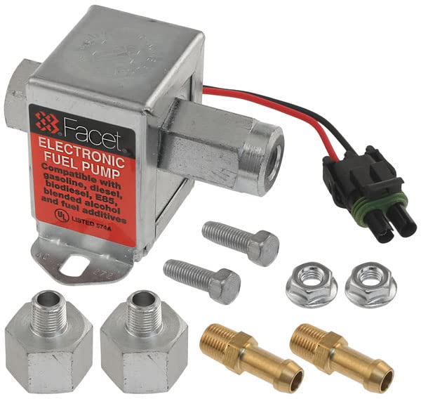 Facet 40273N 12V Fuel Pump Kit for GM & GMC Vehicles - 1/8 NPT Port, 9-11.5 PSI Max Pressure - Ideal for Automotive Fuel System Upgrades & Engine Performance Enhancements