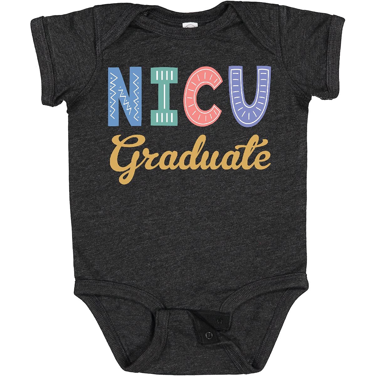 Inktastic NICU Graduate Baby Clothes - Soft Cotton Bodysuit for Newborns & Preemies - Perfect for NICU Graduation, Baby Showers & First Photos