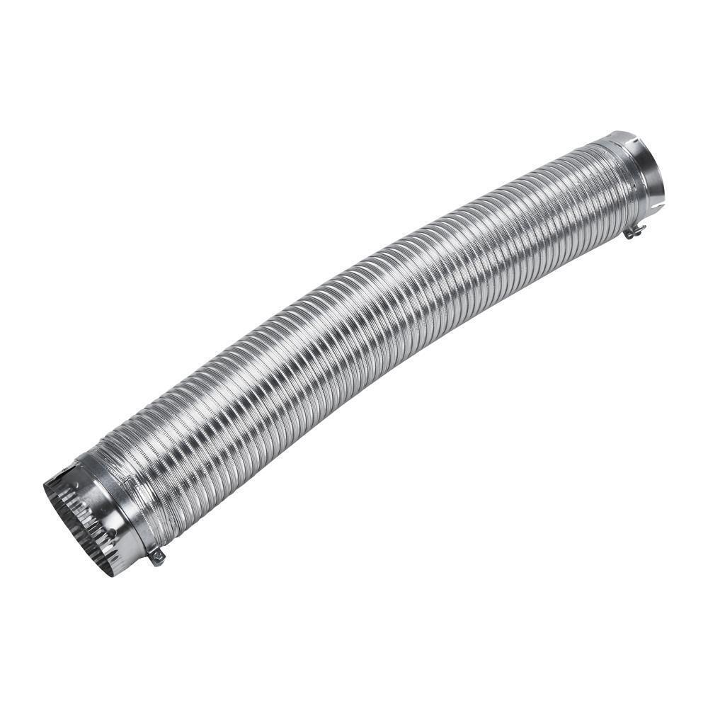 Amana 4396025BULK Dryer Secure Connect Vent Kit - Heavy Duty Aluminum Duct for Clothes Dryer Venting - Perfect for Home Laundry Room & RV Use