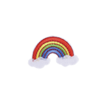 Rainbow Iron-On Patches for Clothing - DIY Embroidered Icons for Jackets, Backpacks & Denim - Perfect for Customizing Outfits & Accessories