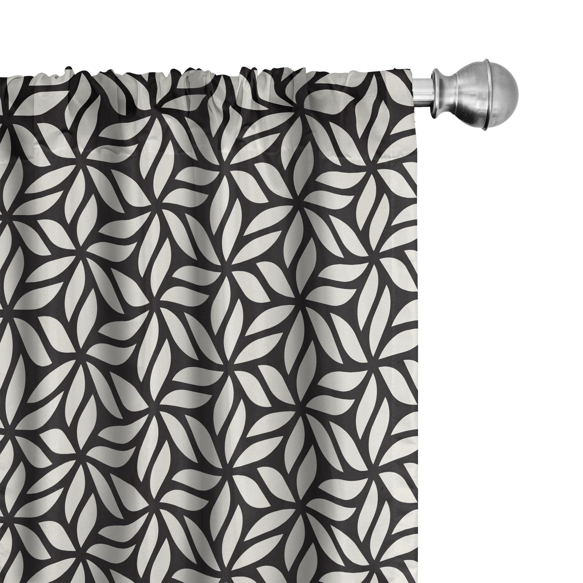 Ambesonne Abstract Floral Lattice Curtains - 2 Panel Set (28