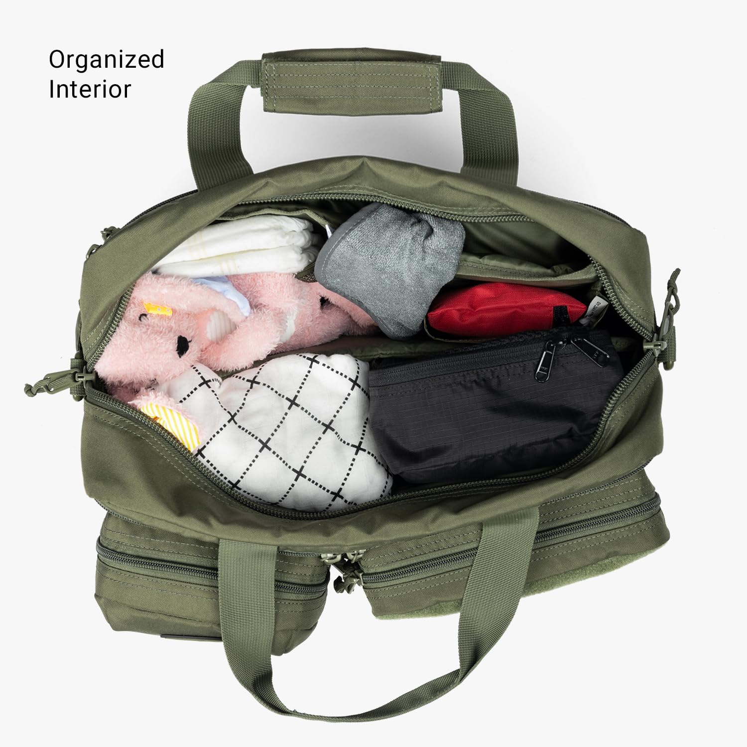 4th Gen Tactical Diaper Bag for Dads - Military Style Baby Carrier with Changing Mat & Stroller Straps | Durable, Spacious & Organized for Outdoor Adventures, Travel & Everyday Use