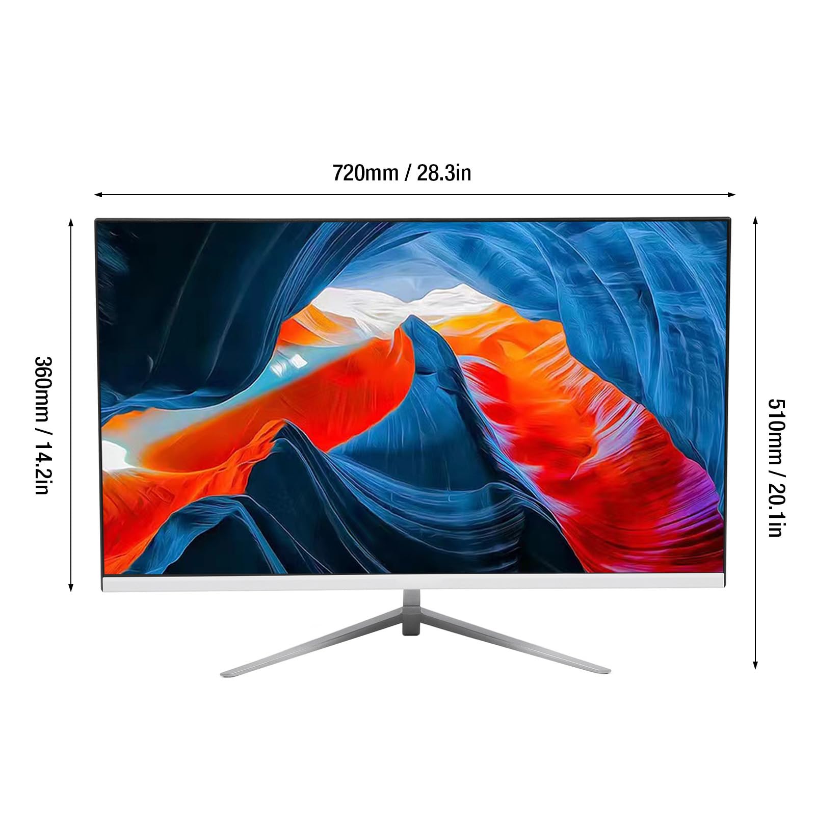 27 Inch Gaming Monitor - 2K QHD 165Hz Ultra Slim LED Computer Screen with HDMI & DP Ports, 120% sRGB, Eye Care Technology, Wide Viewing Angle (White) - Perfect for Esports, Streaming & Home Office Work
