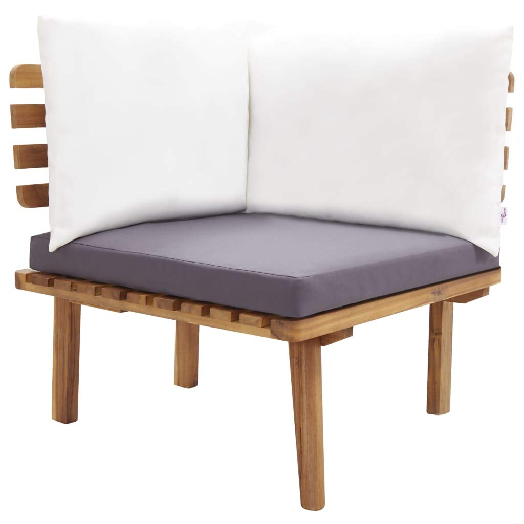 All-Weather PE Rattan Outdoor Patio Furniture Set - Wicker Sectional Sofa with Cushions & Solid Acacia Wood Frame - Fast Shipping - Perfect for Backyard, Garden, Lawn, and Poolside Relaxation
