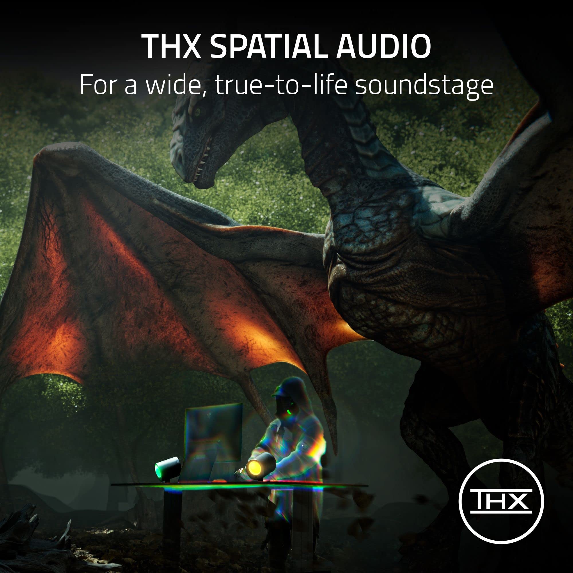 Razer Nommo V2 X THX Spatial Audio 2.0 PC Gaming Speakers - 3