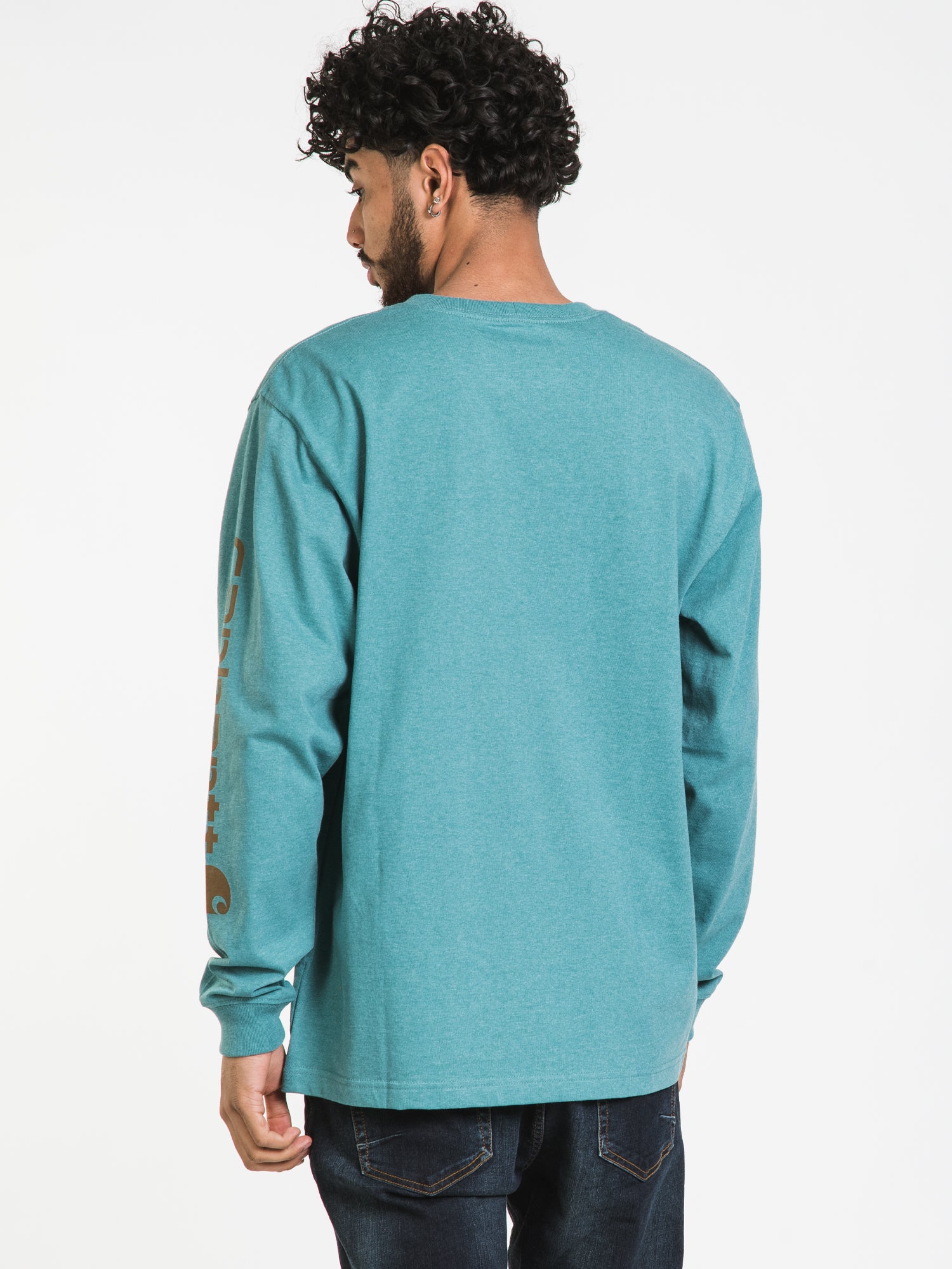 Carhartt Signature Long Sleeve T-Shirt for Men - Durable Workwear & Casual Wear - Perfect for Construction, Outdoor Activities & Everyday Use