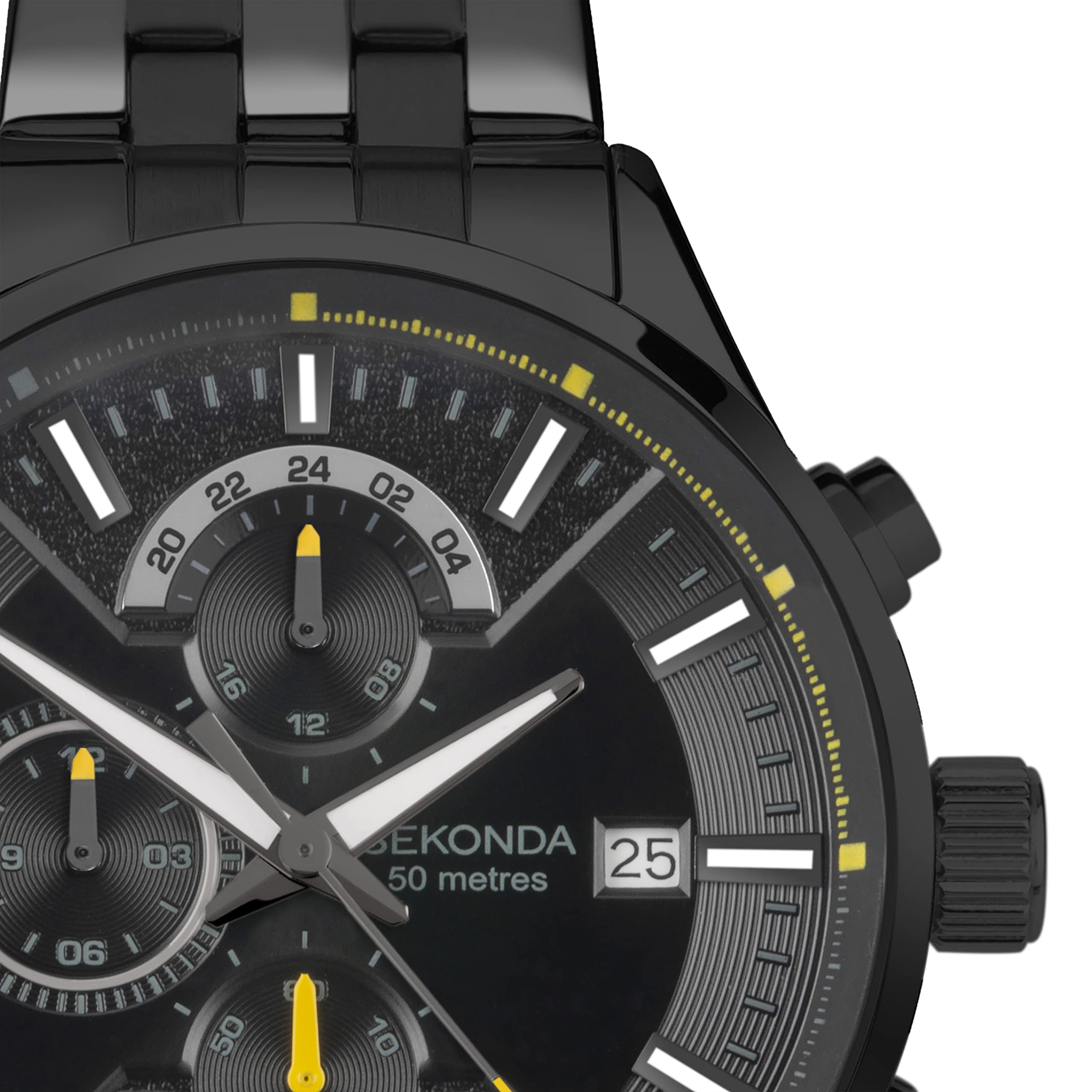 Sekonda Speed Men's 44mm Analog Date Quartz Watch with Stainless Steel Band - Perfect for Business, Casual Wear & Outdoor Activities