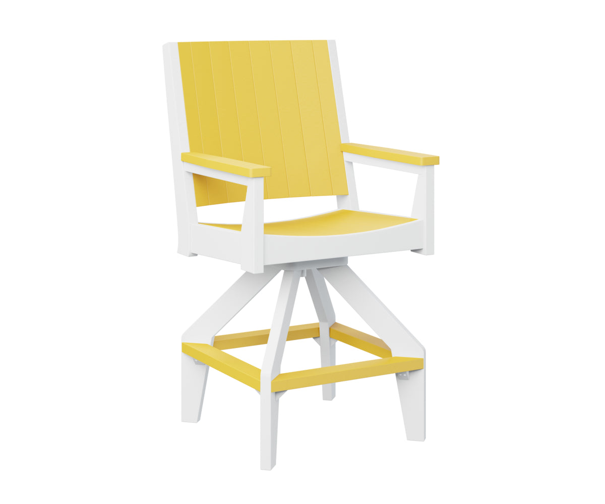 Sunburst Yellow on White
