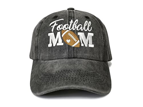 Football Mom (Washed Black)