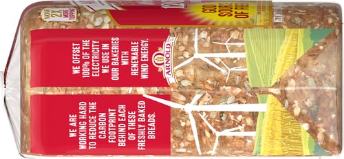 Arnold 12 Grains and Seeds Whole Grain Multigrain Bread - 24 oz Bag | Healthy High Fiber Sandwich Bread for Breakfast, Lunch & Snacks