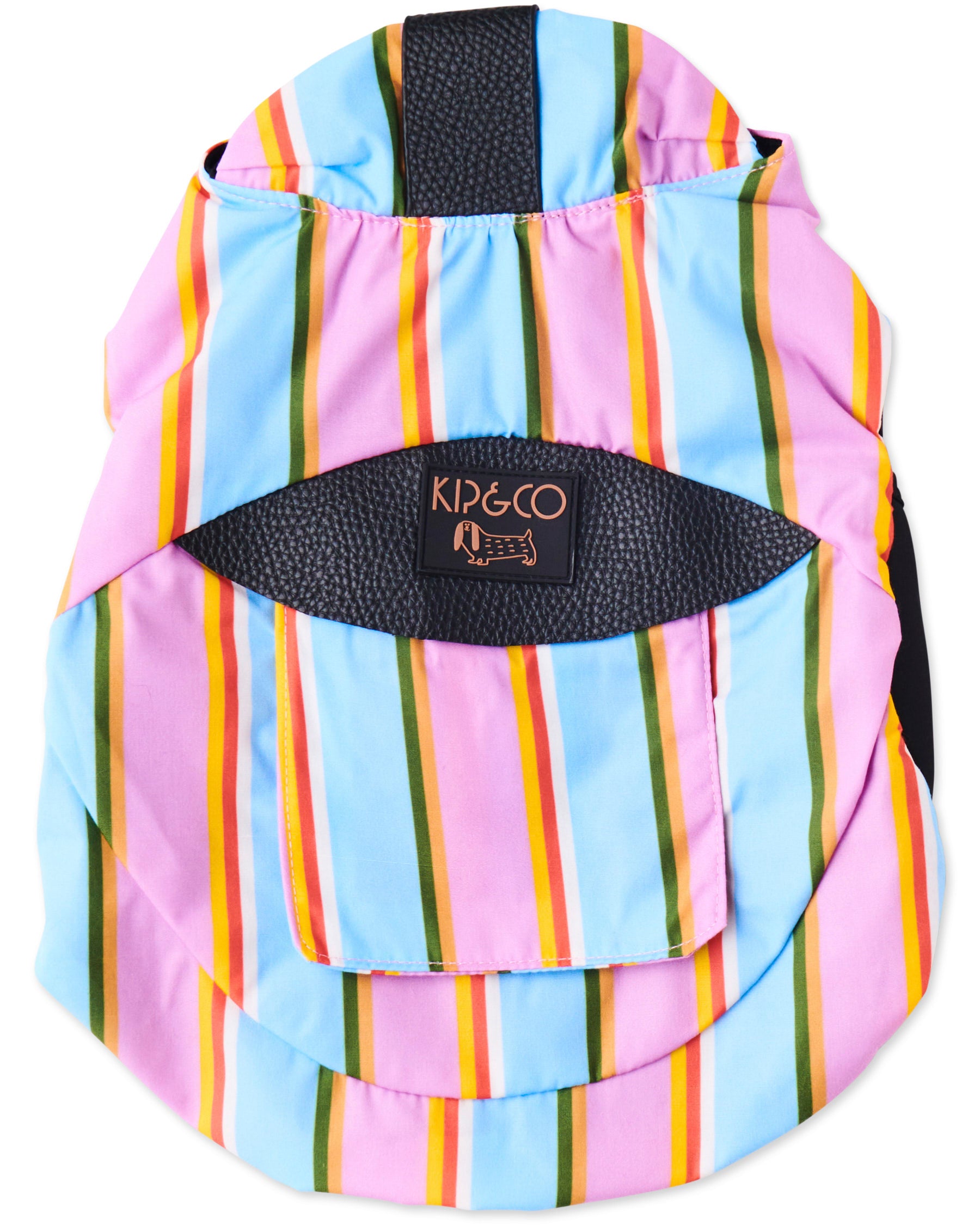 Fez Striped Dog Jacket - Waterproof & Warm Winter Coat for Small Medium Large Dogs - Perfect for Outdoor Walks, Hiking & Cold Weather Protection