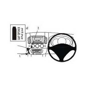 ClicOn No Holes Angled Dash Mount for Mitsubishi Triton (2007-2009) - Perfect for GPS, Phone & Dash Cam Installation