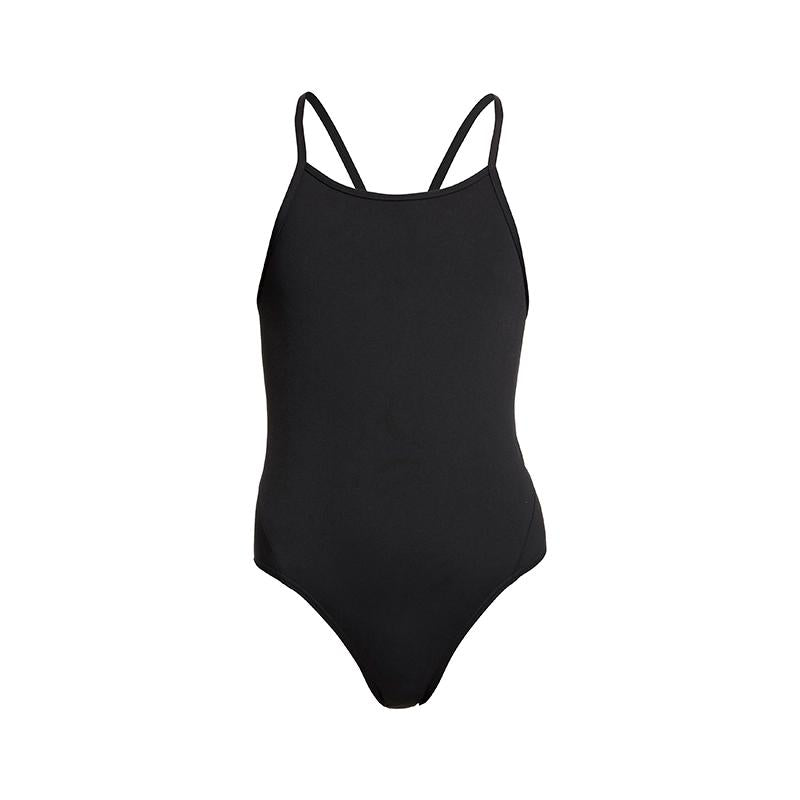 Diamond Back One Piece Swimsuit | Still Black Color for Women - Perfect for Beach, Pool, and Summer Vacations