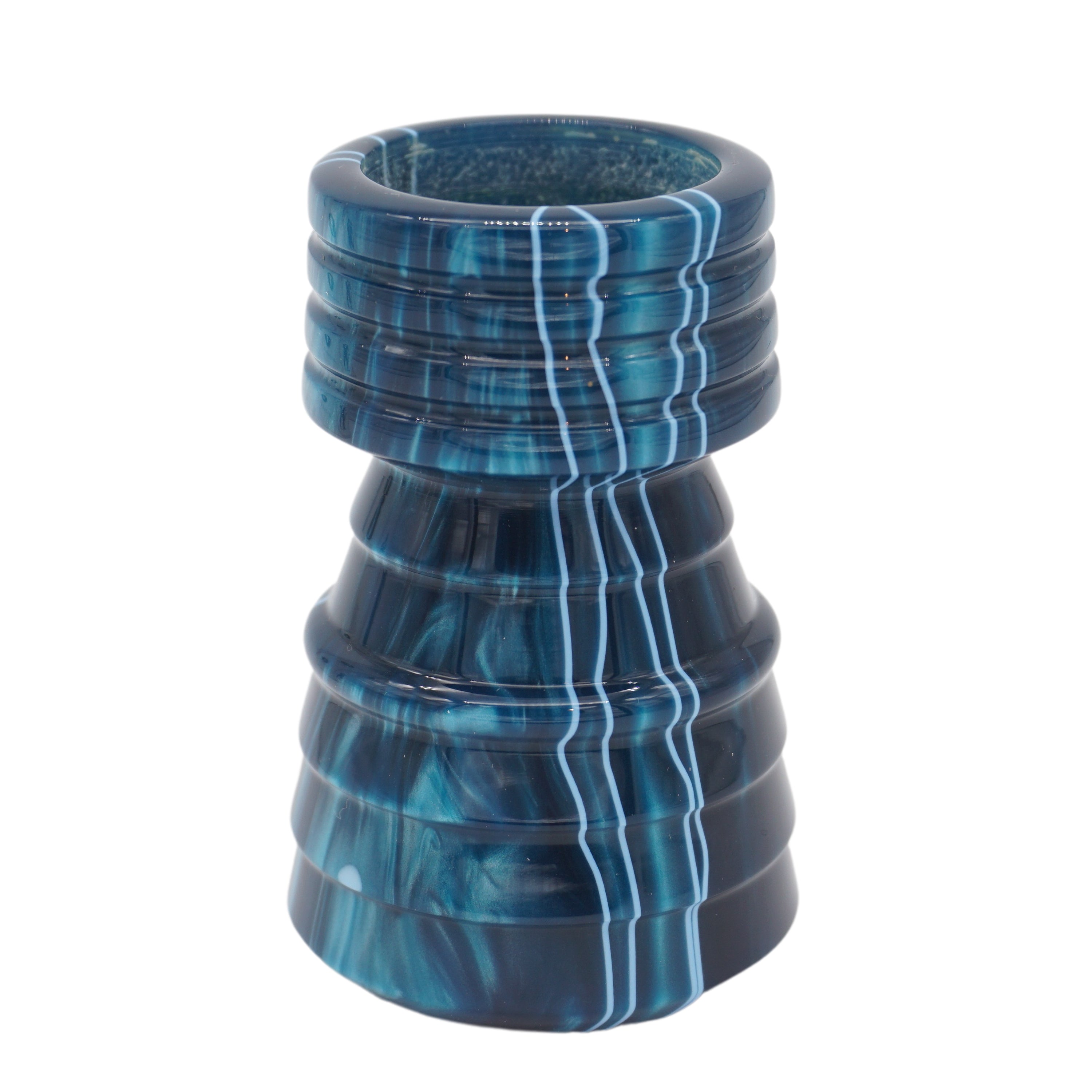 Premium Ocean Waves Handcrafted Shaving Brush Handle - Fits 24mm & 26mm Knots - Perfect for Wet Shaving & Grooming Gifts - Luxury Bathroom Accessory for Men