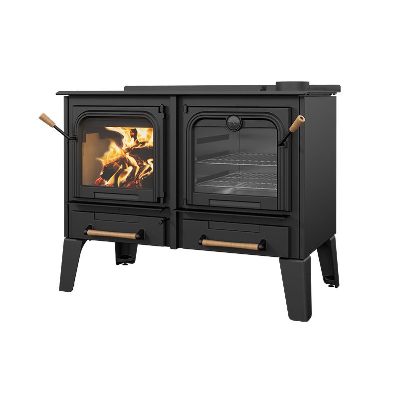 Drolet DB04820 Chic Choc EPA Certified Wood Stove - Heats Up to 2,300 Sq. Ft. - Energy Efficient & Eco-Friendly for Cozy Home Heating & Cabin Warmth