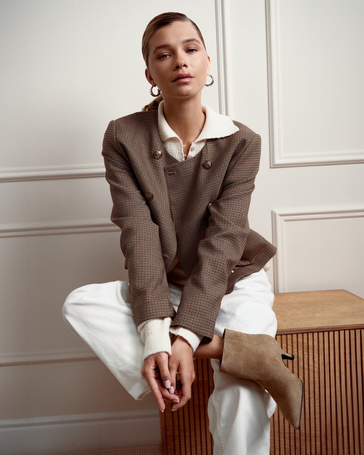 Issy Beige Women's Casual Dress - Comfortable & Stylish for Everyday Wear, Office, and Weekend Outings