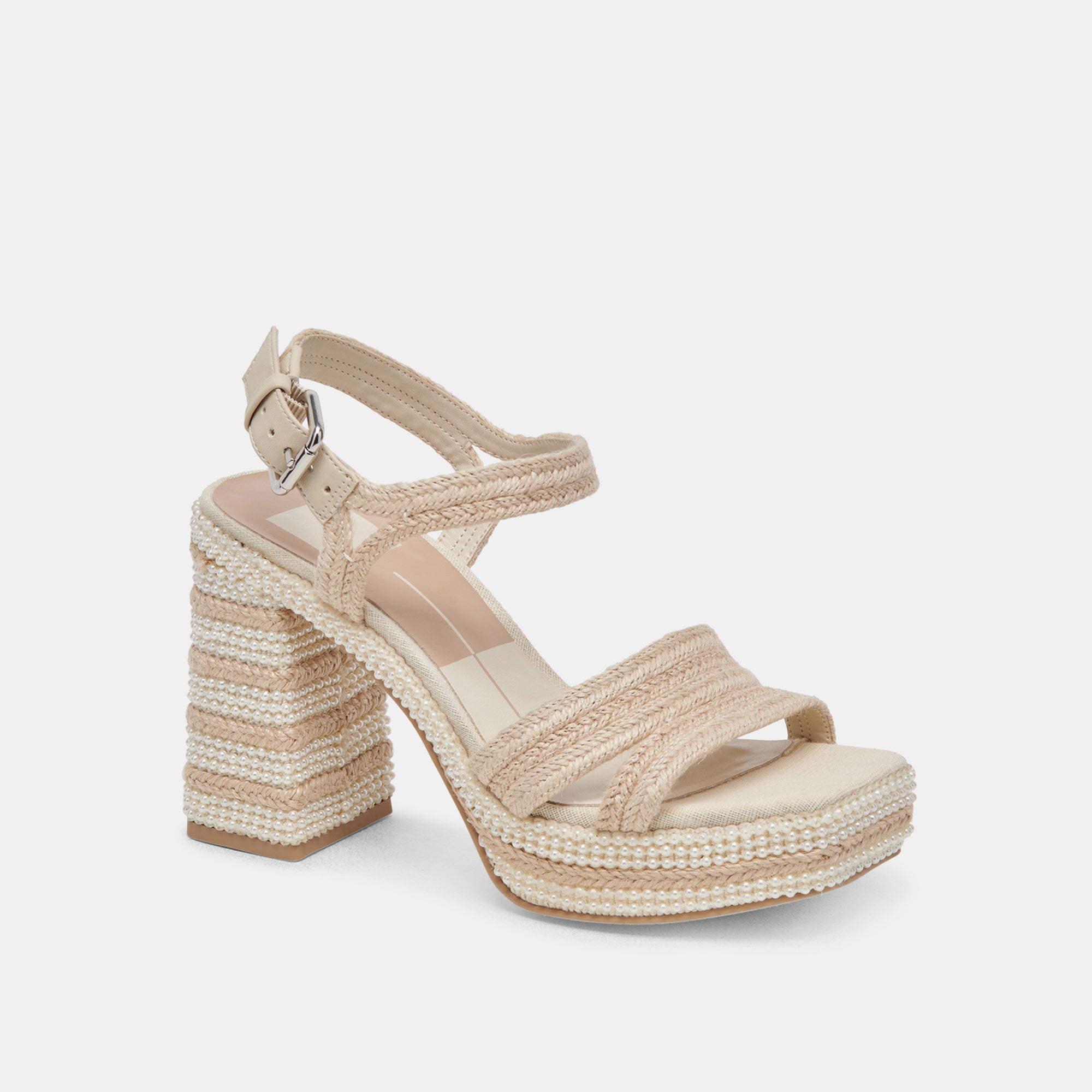 ANIRA Pearl Heels for Women - Ivory Pearl Embellished High Heels | Elegant Wedding Shoes, Prom Night, Evening Party & Special Occasions
