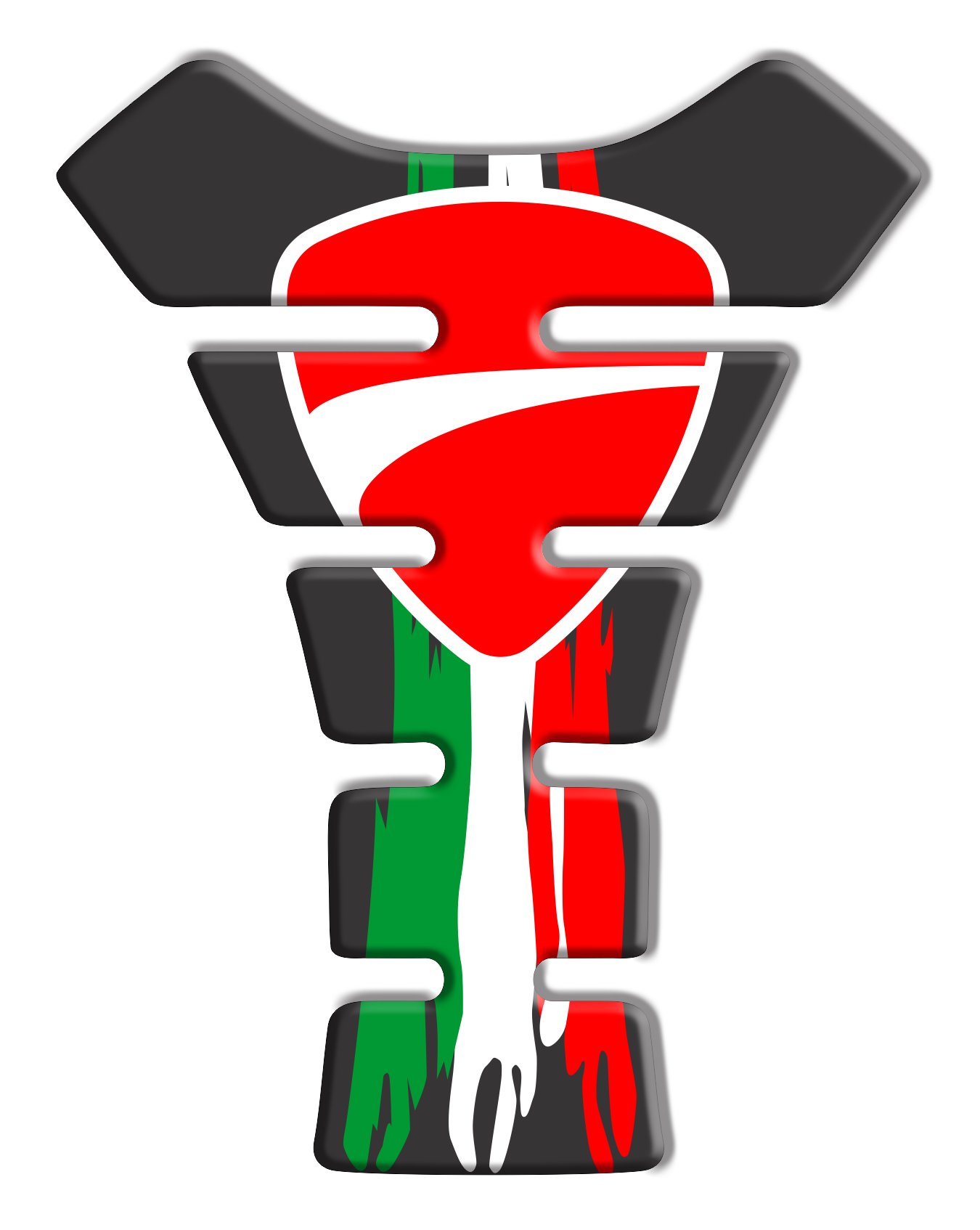 Ducati Tricolore Motorcycle Tank Pad Protector - Anti-Scratch Gas Tank Cover for Ducati Bikes | Perfect for Long Rides & Bike Protection