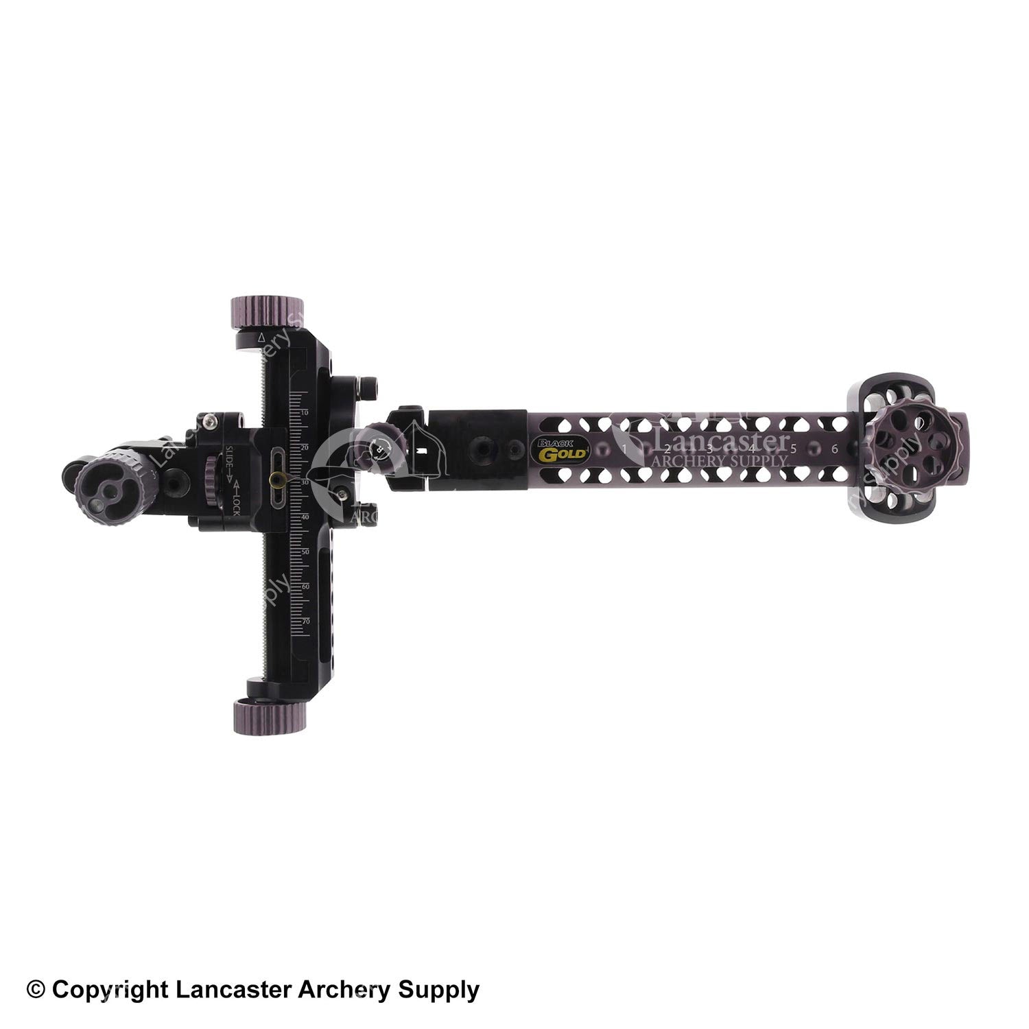 Black Gold Competition 2A Sight with 6 Wing Truss Dovetail - Precision Archery Sight for Target Shooting & Bow Hunting | Perfect for Outdoor Sports & Tournament Competitions