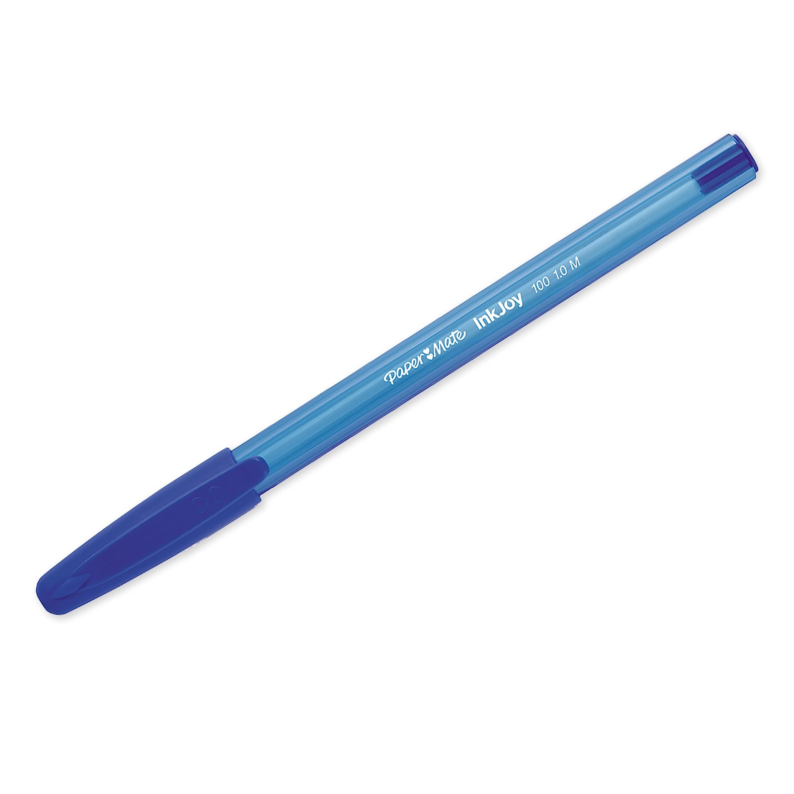 Paper Mate InkJoy 100ST Medium Point Ballpoint Pens (1.0mm) - 100 Count Pack of Blue Pens for Office, School, Note Taking & Everyday Writing