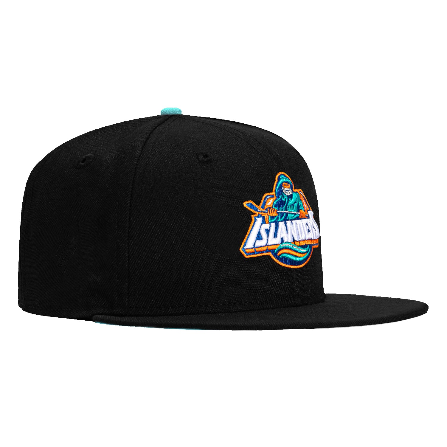 New Era 59Fifty New York Islanders Team UV Protection Baseball Cap - Black NHL Fan Gear for Men & Women - Perfect for Games, Tailgating & Outdoor Activities