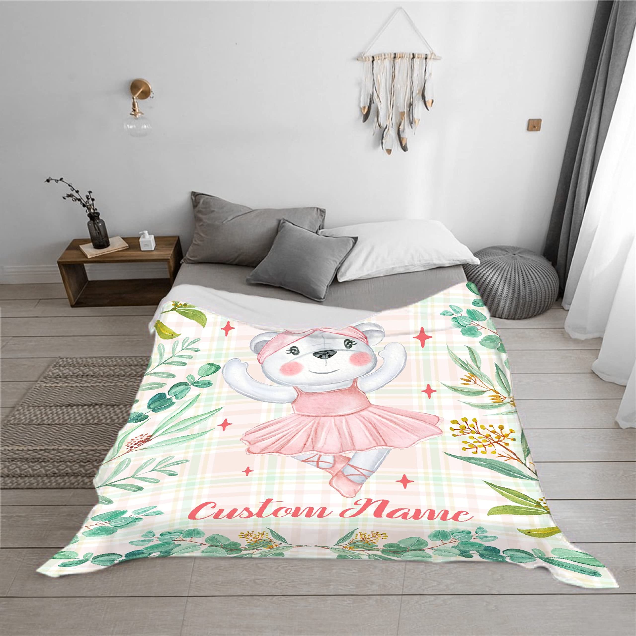 Personalized Baby Blankets with Name - Soft Fleece Throw for Newborns | Nursery & Gift