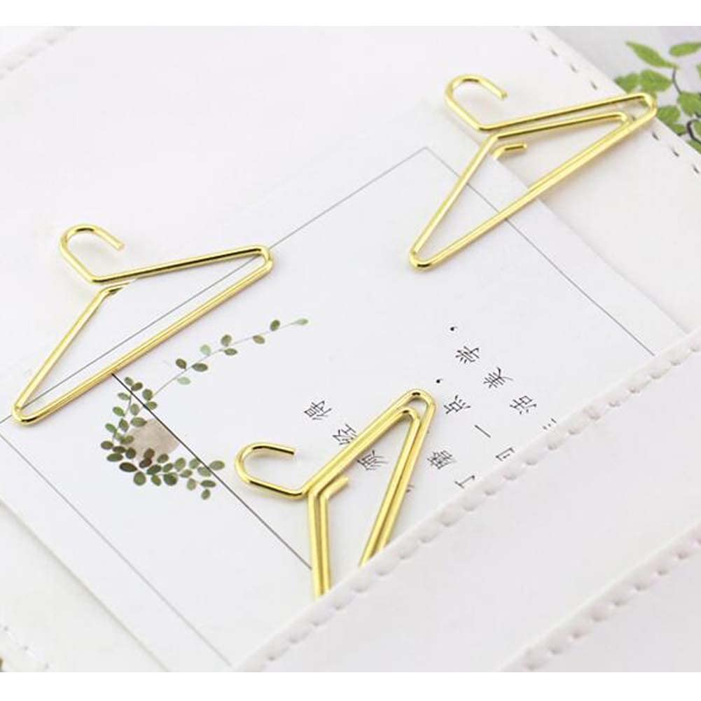 25 Pack Hanger-Shaped Binder Clips - Strong Metal Paper Clips for Office, School, Home Organization - Perfect for Files, Documents, Notebooks & Bulletin Boards