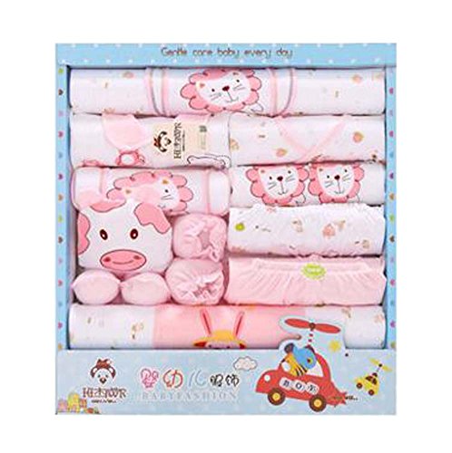 Newborn Baby Gift Set - 18-Piece Cotton Clothing Bundle for Infants | Perfect for Baby Showers, Birthdays & New Mom Gifts