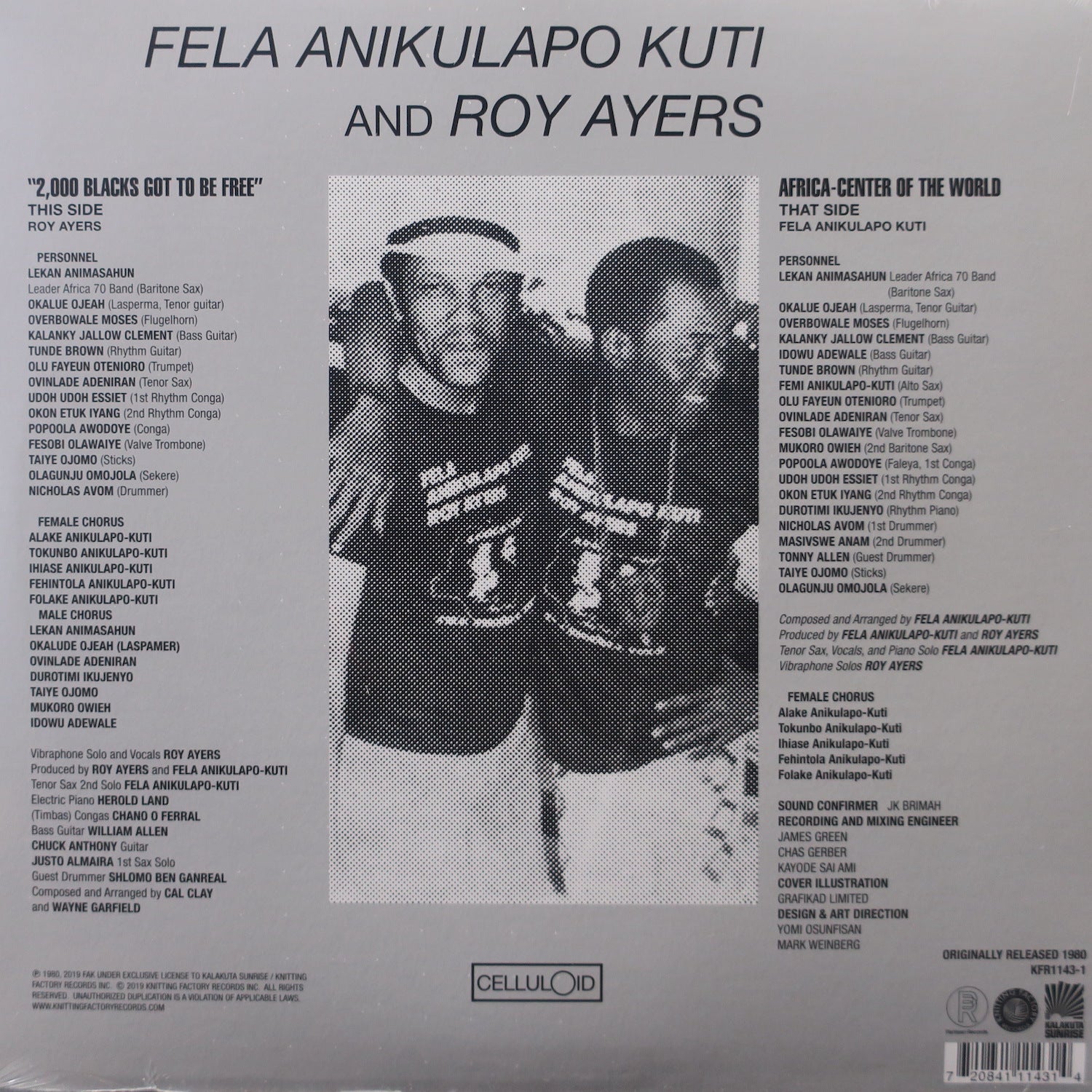 Fela Kuti & Roy Ayers 'Music Of Many Colours' Vinyl LP (1980 Afrobeat/Jazz Funk Record) - Perfect for Jazz Lovers, Vinyl Collectors & Retro Music Enthusiasts