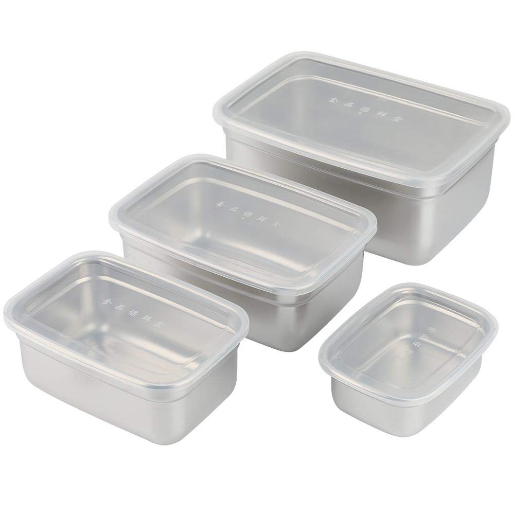 Premium Stainless Steel Food Storage Containers Set with Leakproof Silicone Lids - Airtight, Durable & Easy to Open for Snacks, Lunches, Sauces | Perfect for Meal Prep, Kitchen Organization & On-the-Go Dining