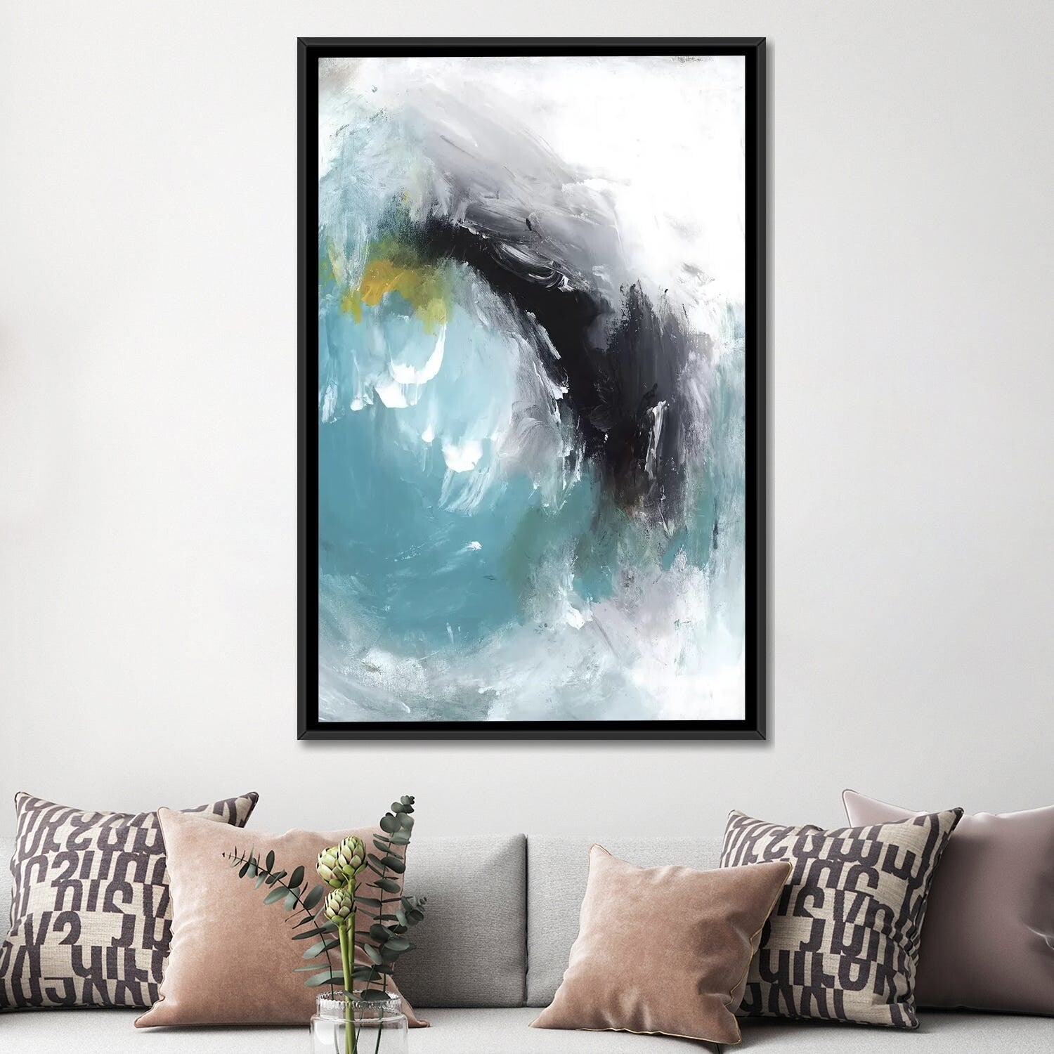 PI Studio Framed Aquamarine I - Elegant Wall Art for Living Room, Bedroom & Office Decor