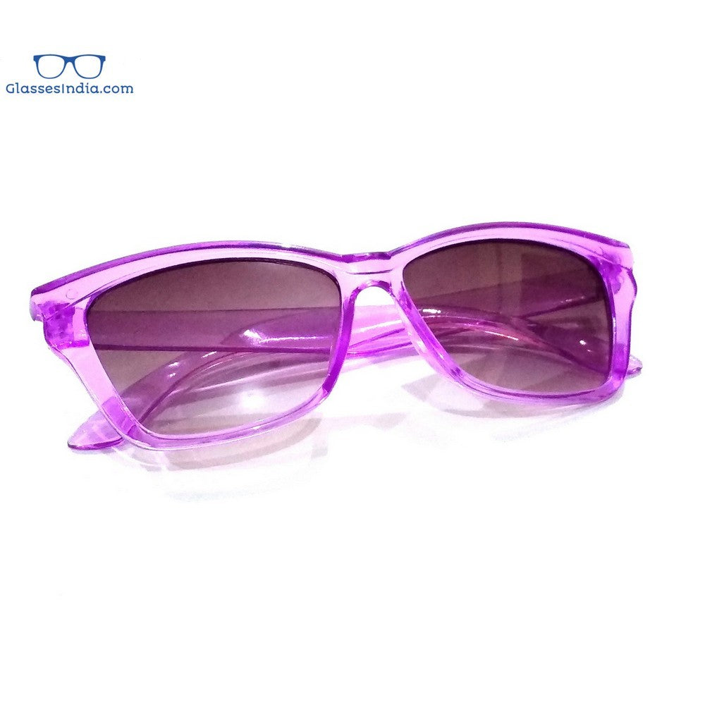 Trendy Purple Kids Fashion Sunglasses TKS003 - UV Protection, Lightweight & Durable for Outdoor Play, Beach, and Summer Activities