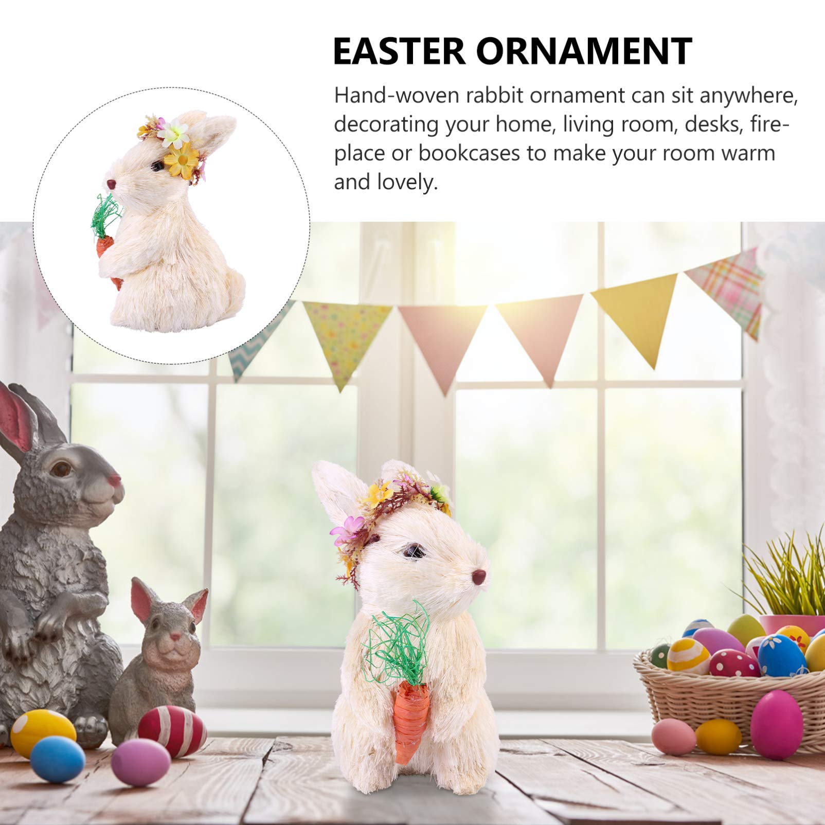 ABOOFAN Mini Bunny Foam Figurine - Cute Desk Decor for Office, Home & Kids Room | Stress Relief Toy & Collectible Gift for Bunny Lovers